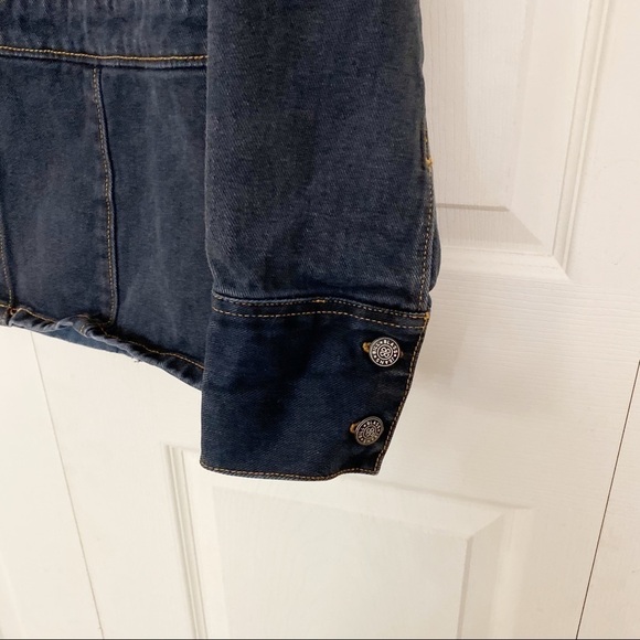 Vintage Bill Blass Y2K 90s Dark Denim Jean Jacket - Picture 3 of 6